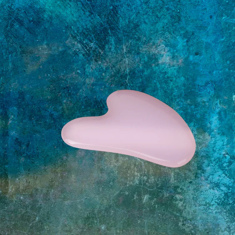  Pink Gua Sha Stone for Facial Massage